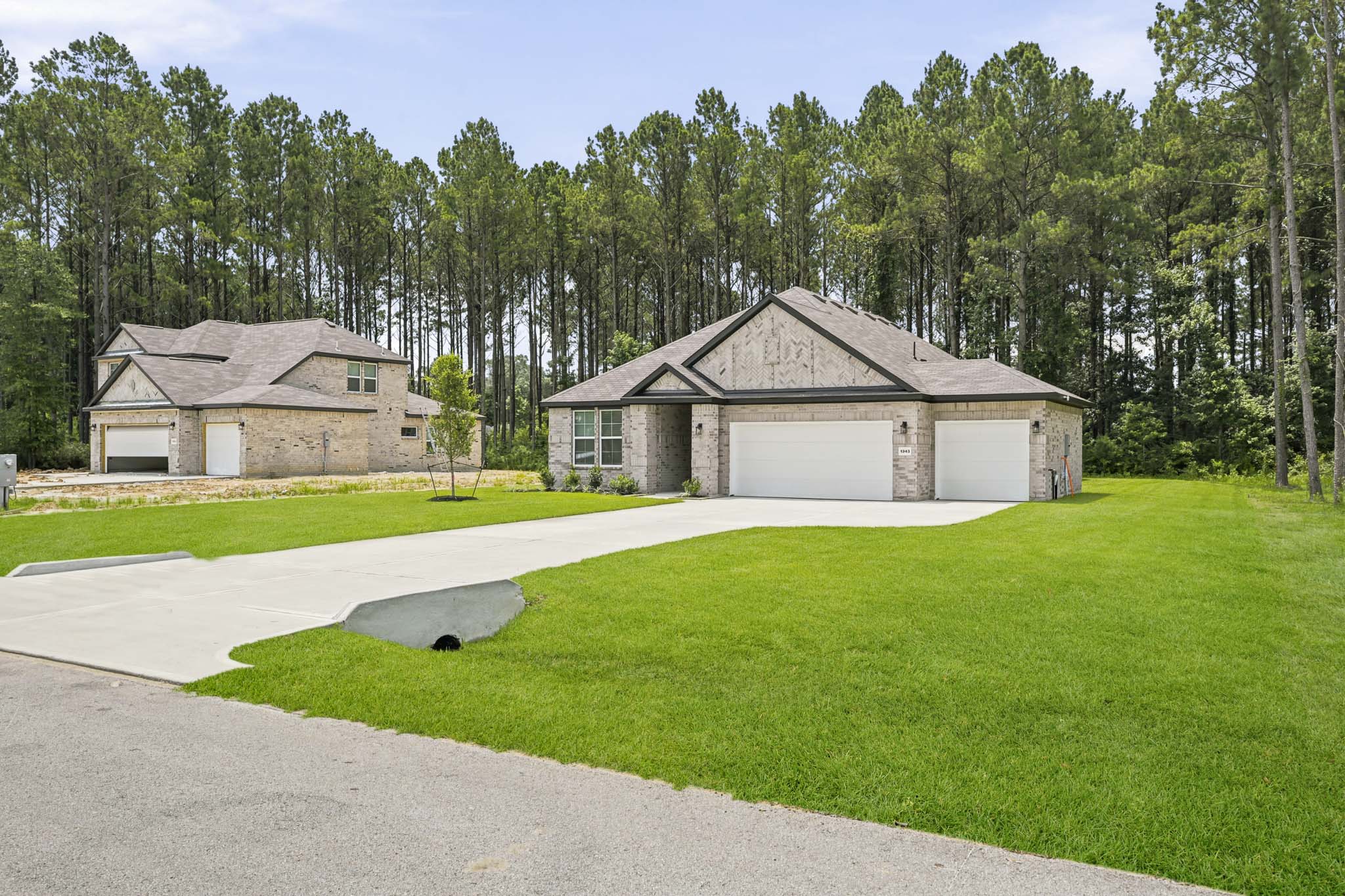 A house with a large yard.