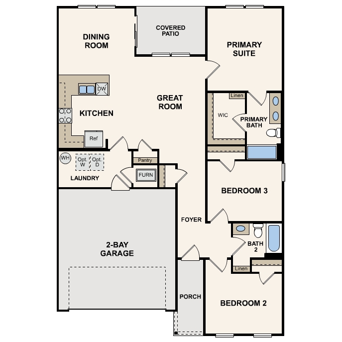 Claremont Floorplan at Foxwood Crossing by Century Communities