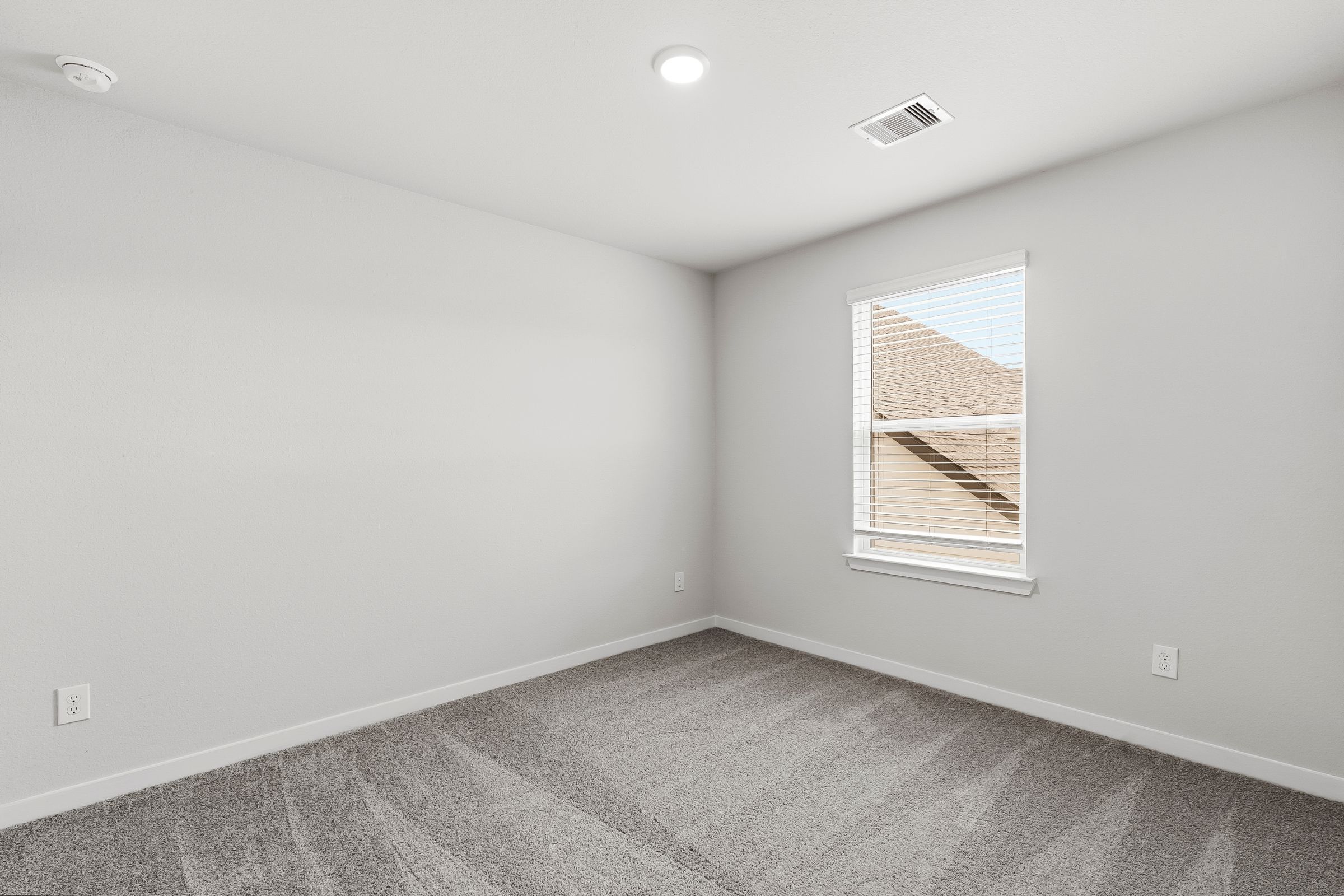 A room with a window.