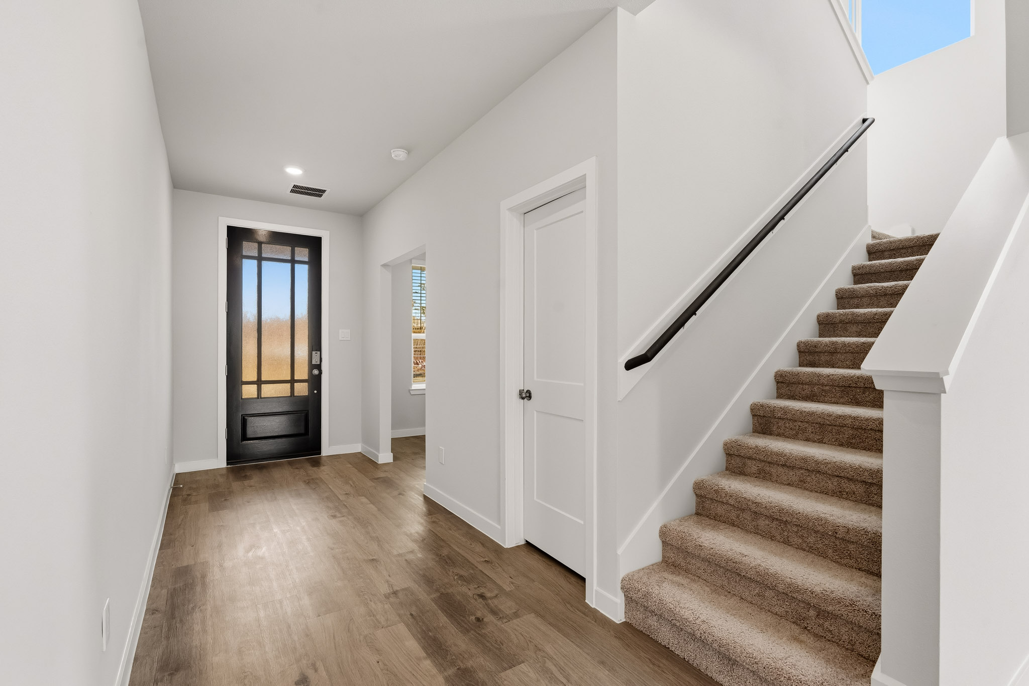A staircase in a house.