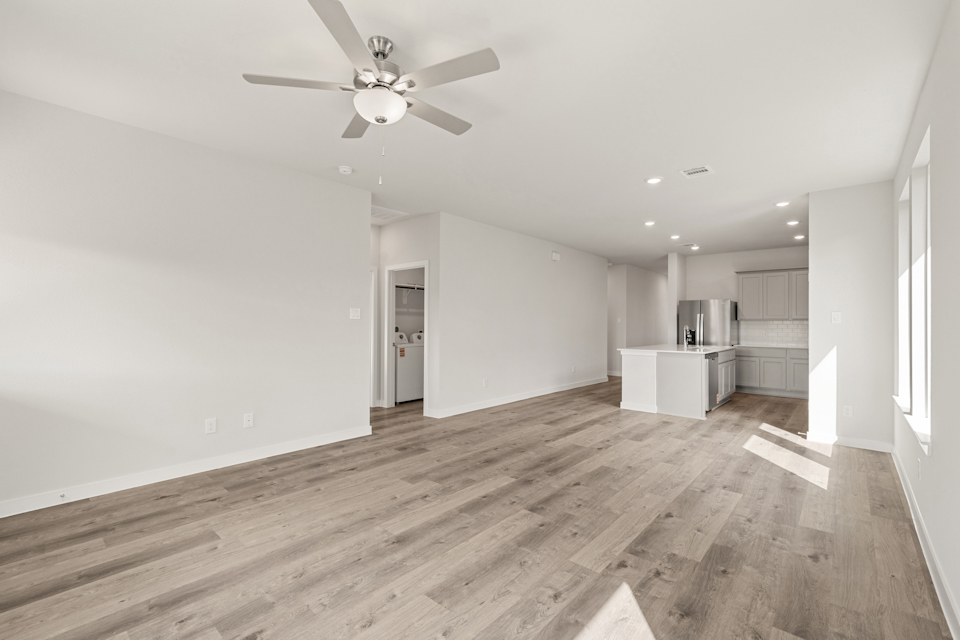 A large empty kitchen.