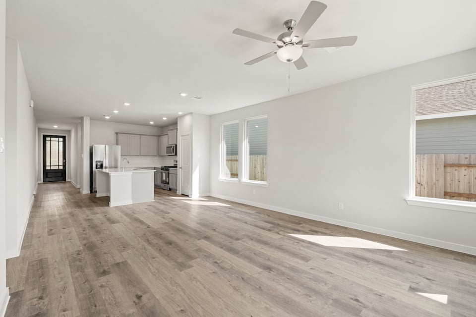 A large empty kitchen.