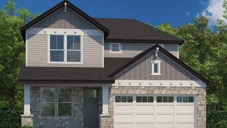 A house with a large front yard.