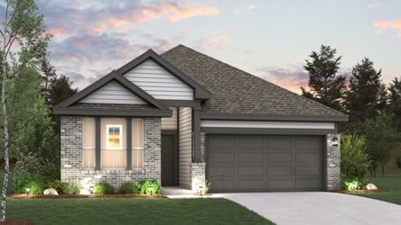 A house with a garage.