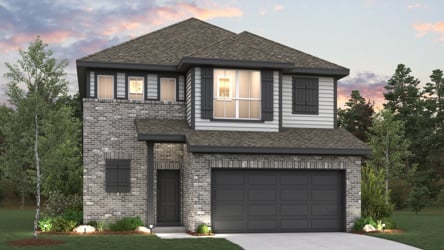 A house with a garage.