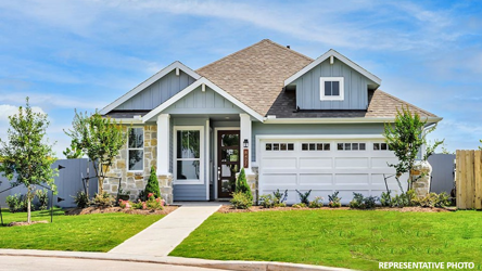 A house with a driveway.