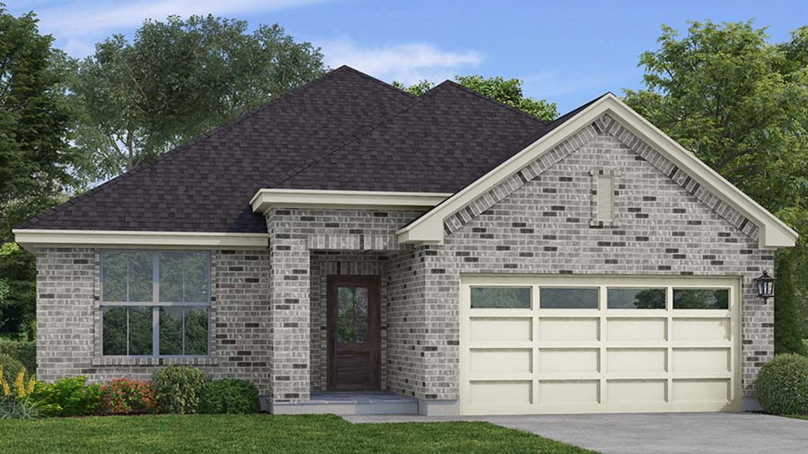 A house with a garage.