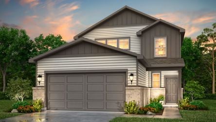 A house with a garage.