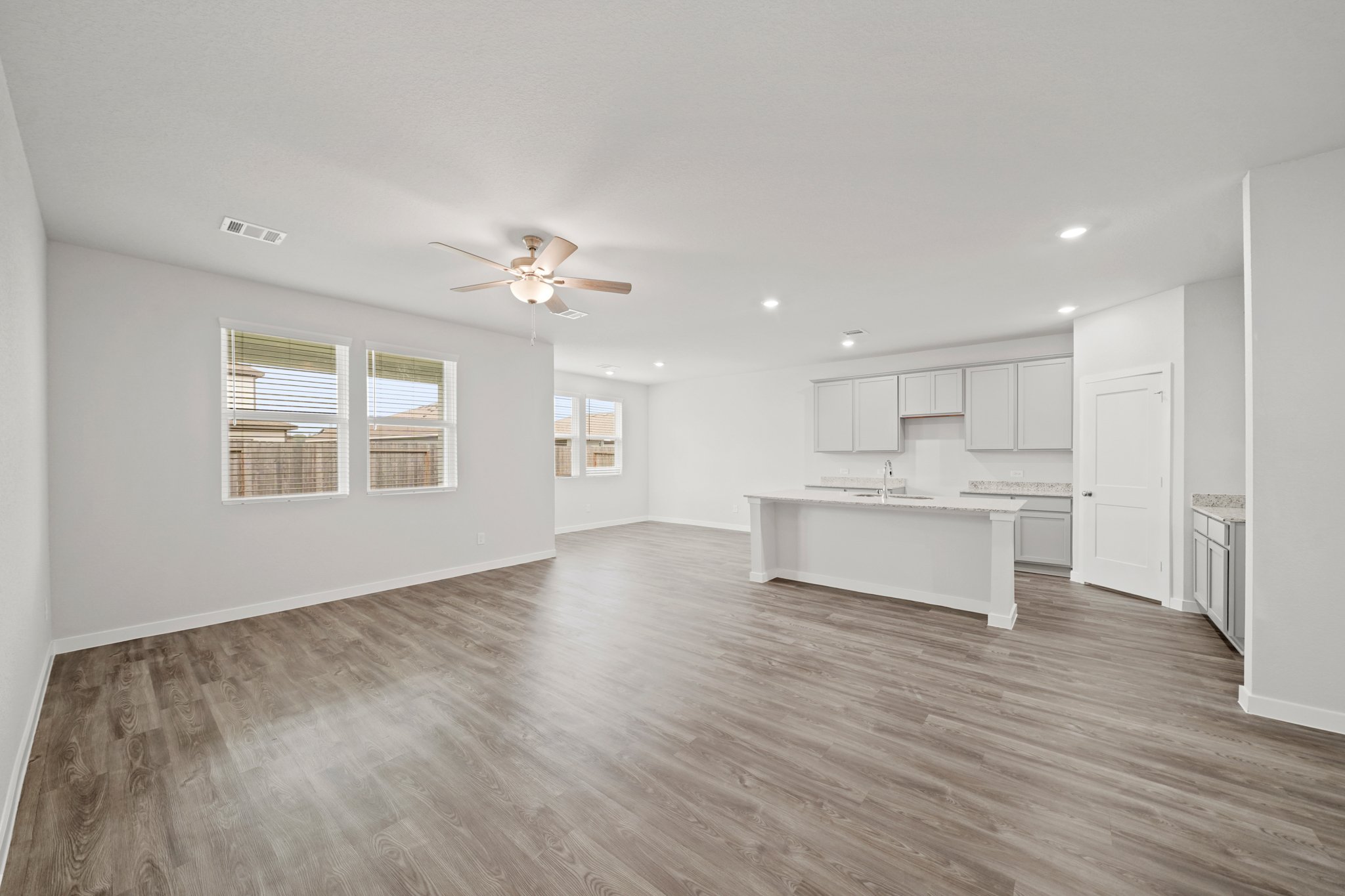 A large empty kitchen.