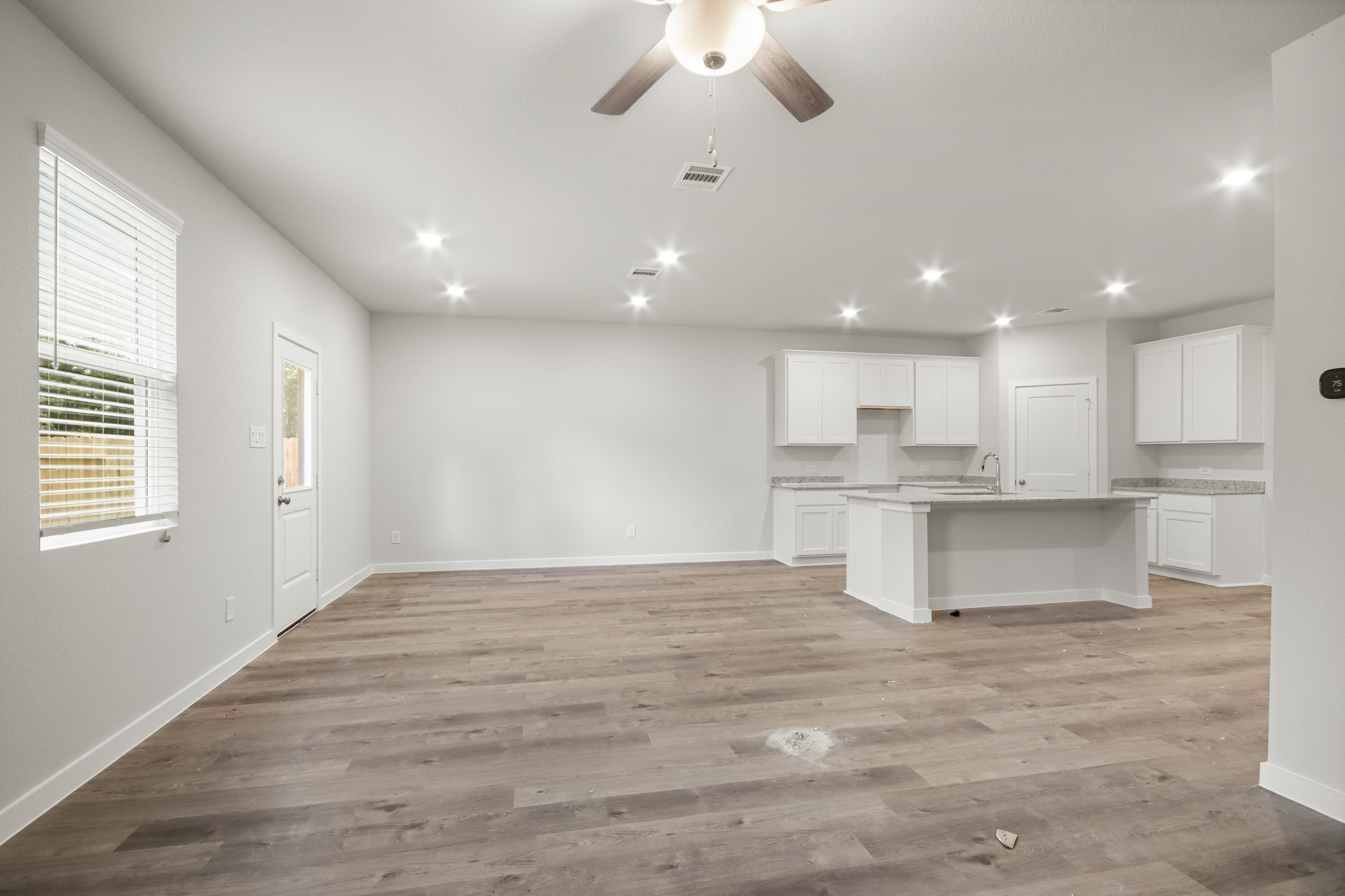 A large empty kitchen.