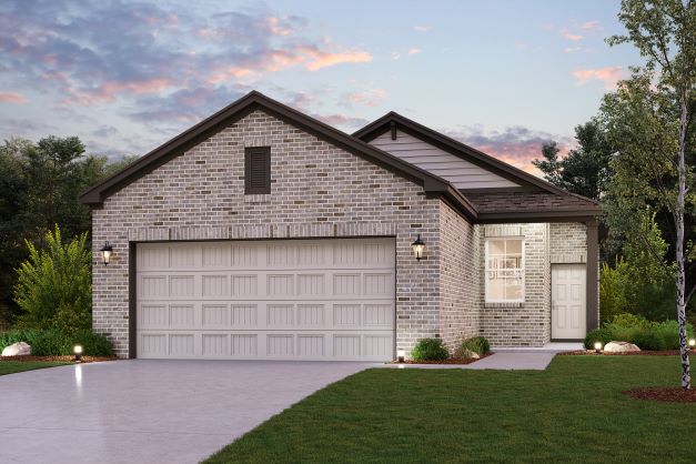 A house with a driveway.