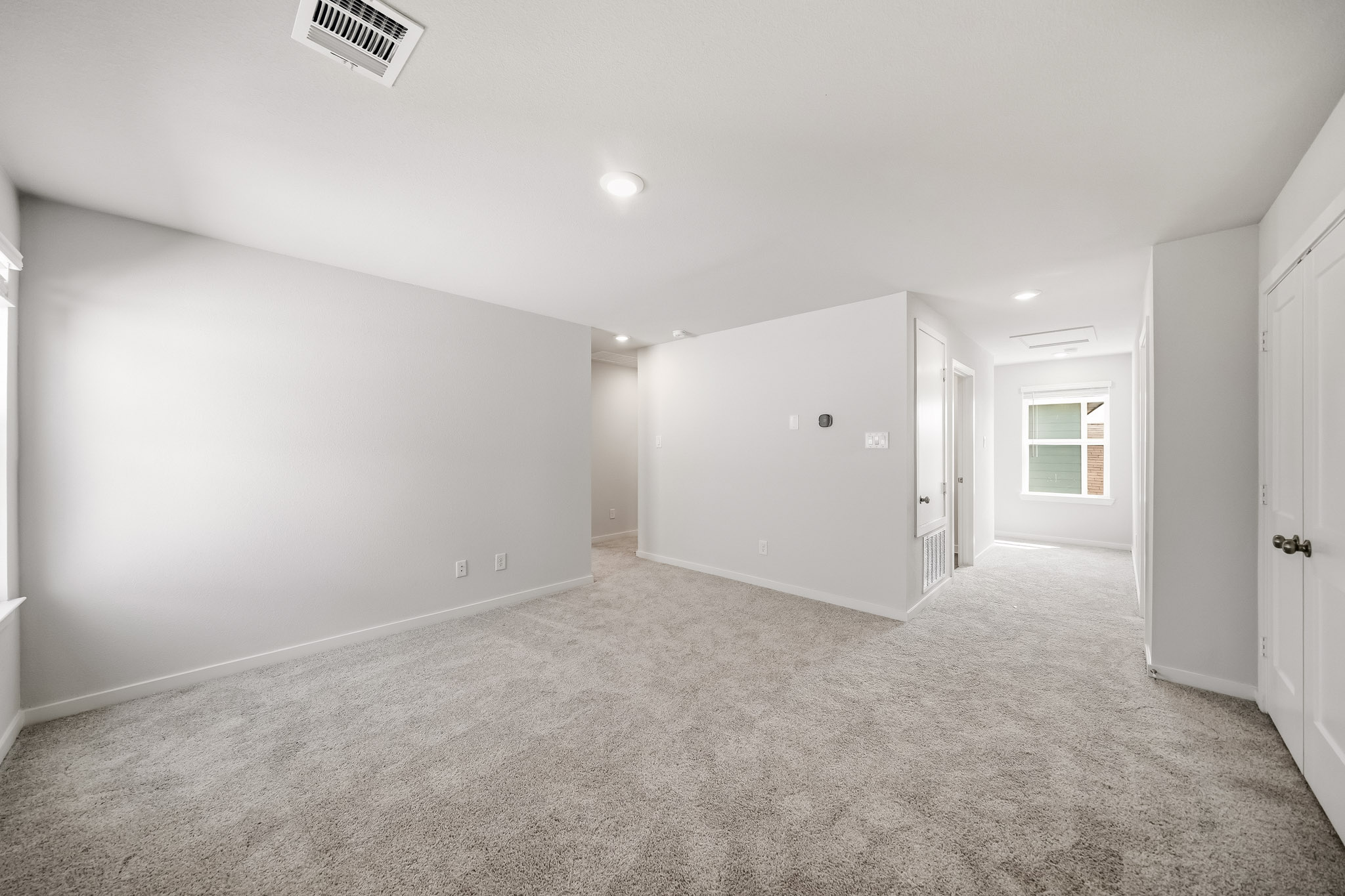 A room with white walls.
