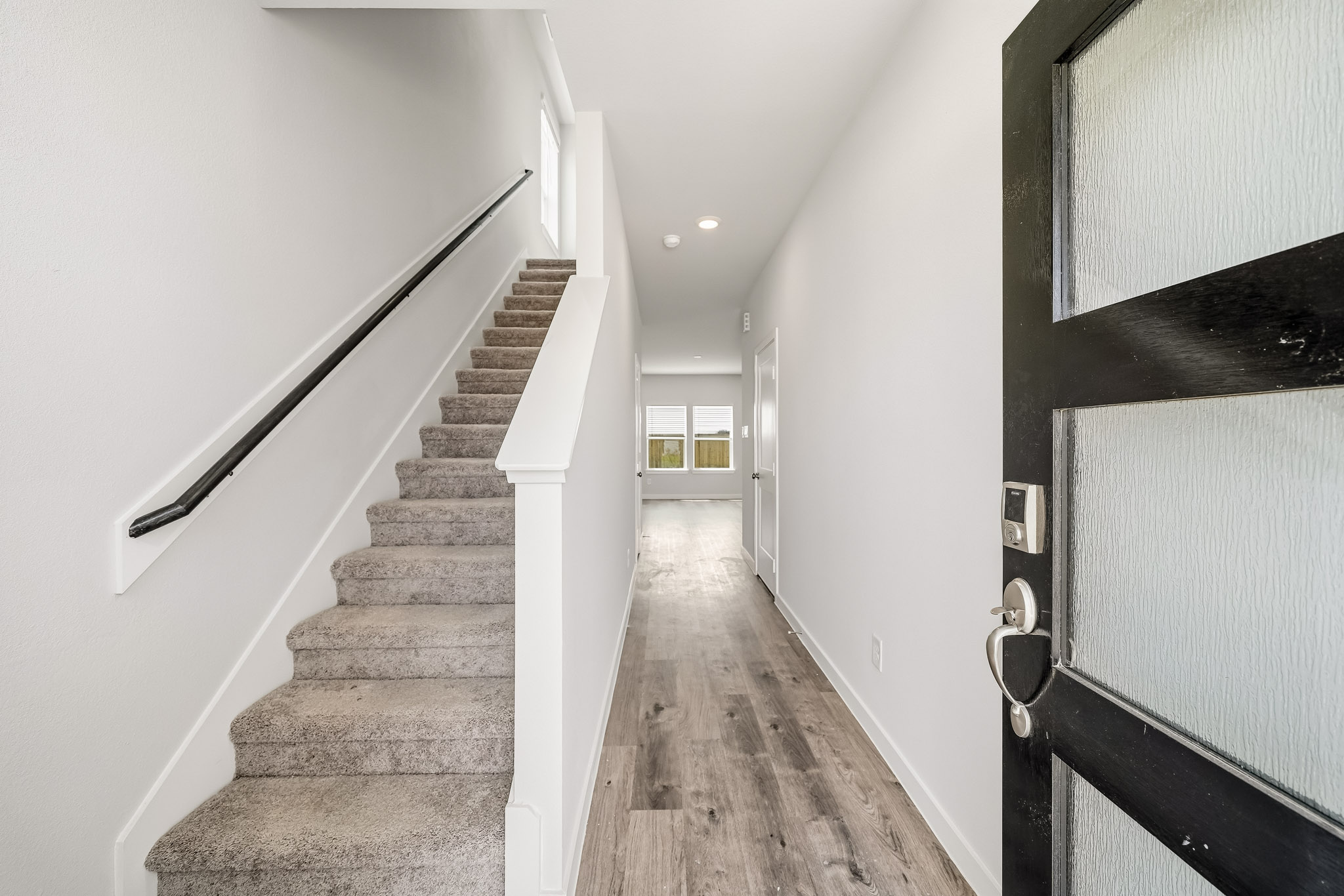 A staircase in a house.