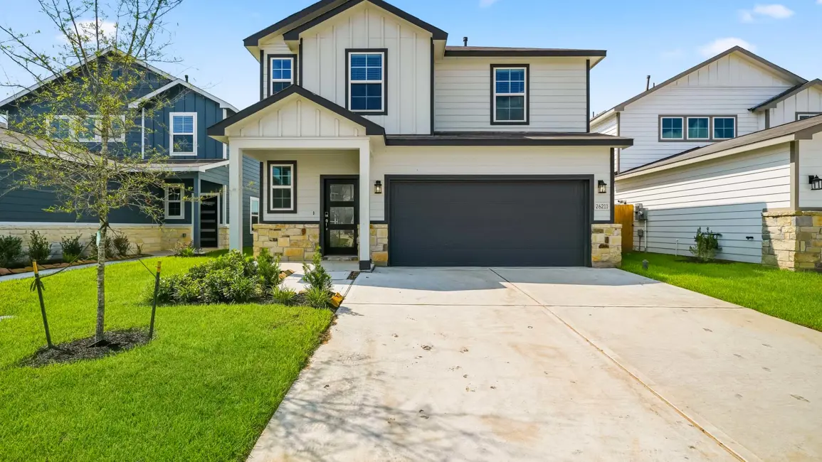 This home — photograph published by the builder