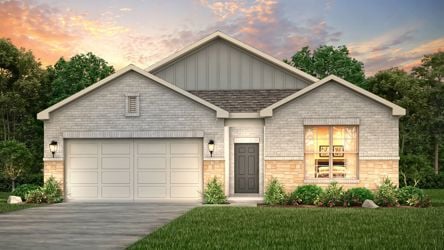 A house with a garage.