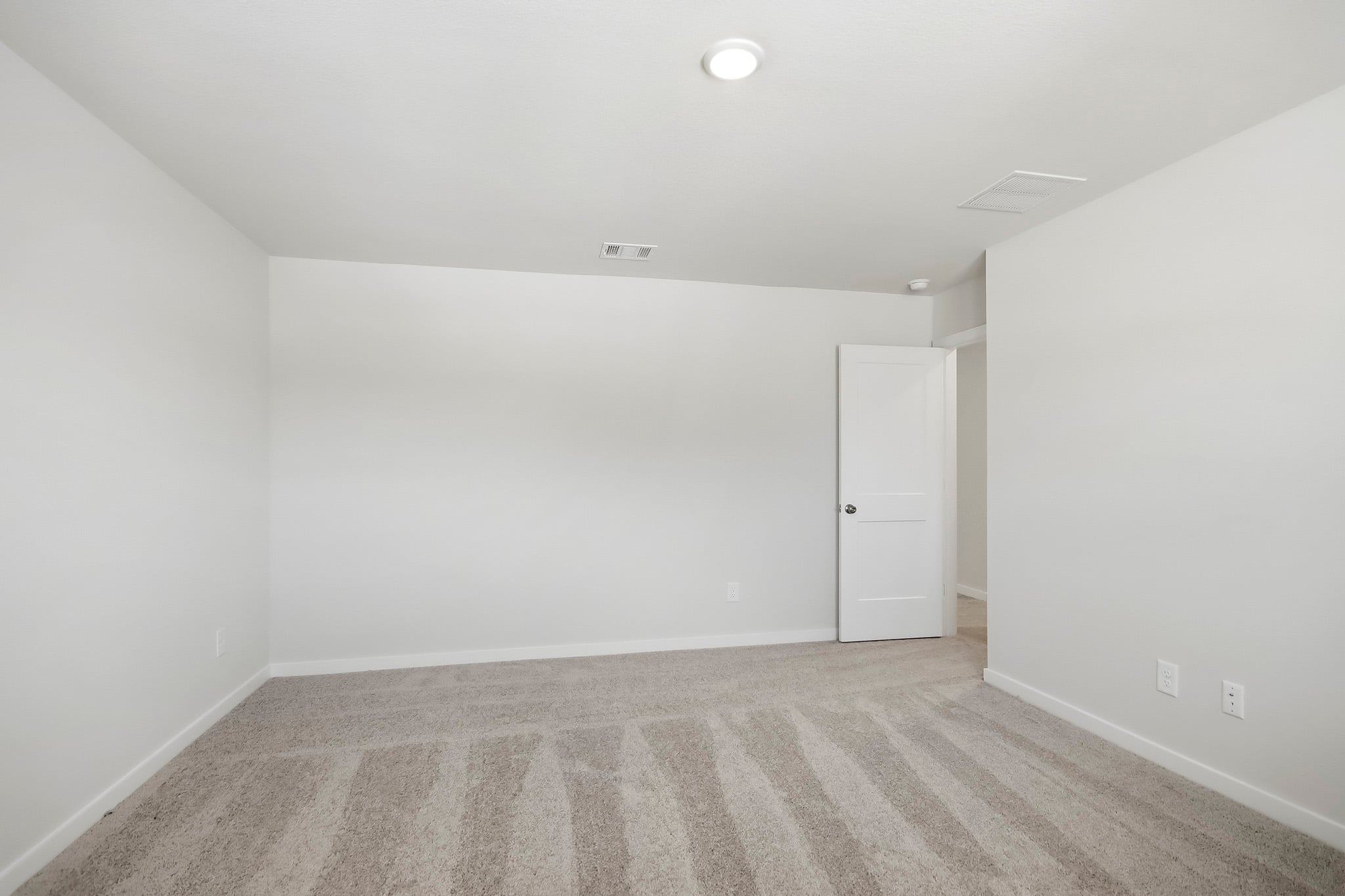 A room with white walls.
