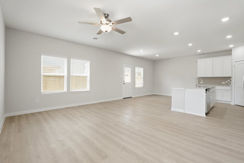 A large empty kitchen.