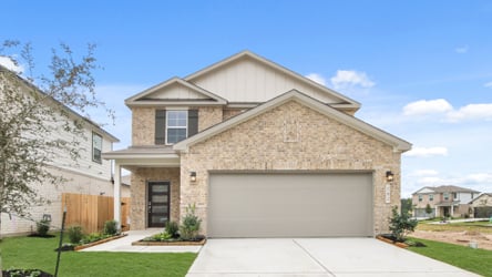 A house with a garage.