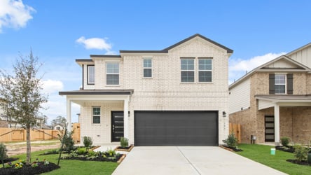 A house with a garage.