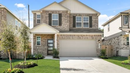 A house with a garage.