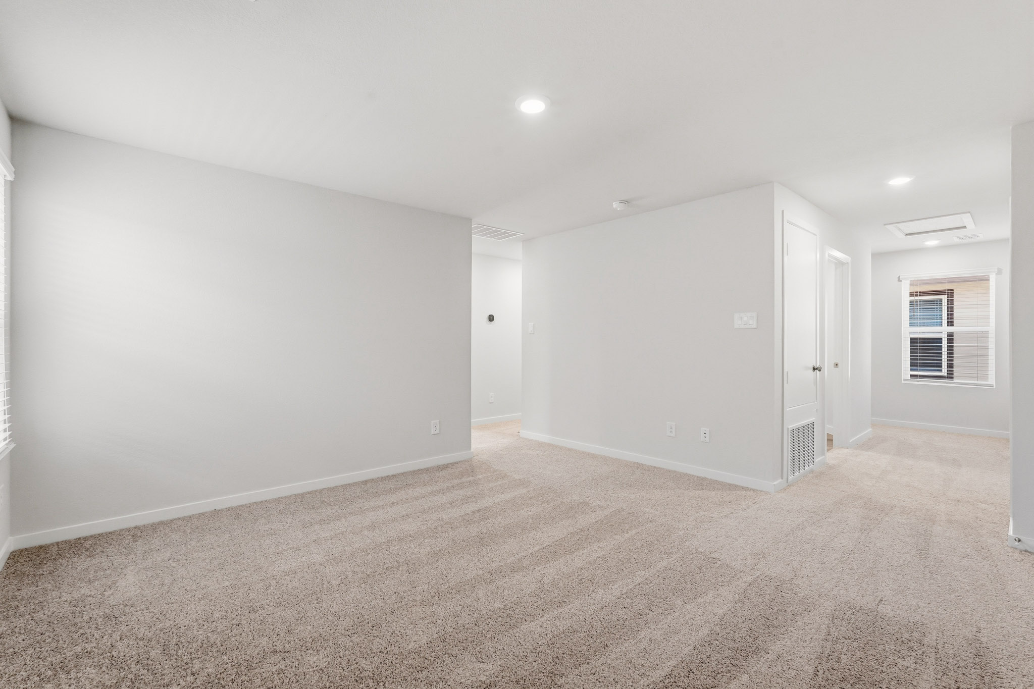 A room with white walls.