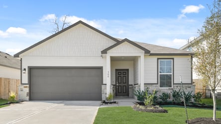 A house with a garage.