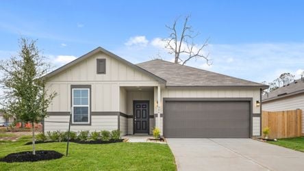 A house with a garage.