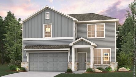 A house with a garage.