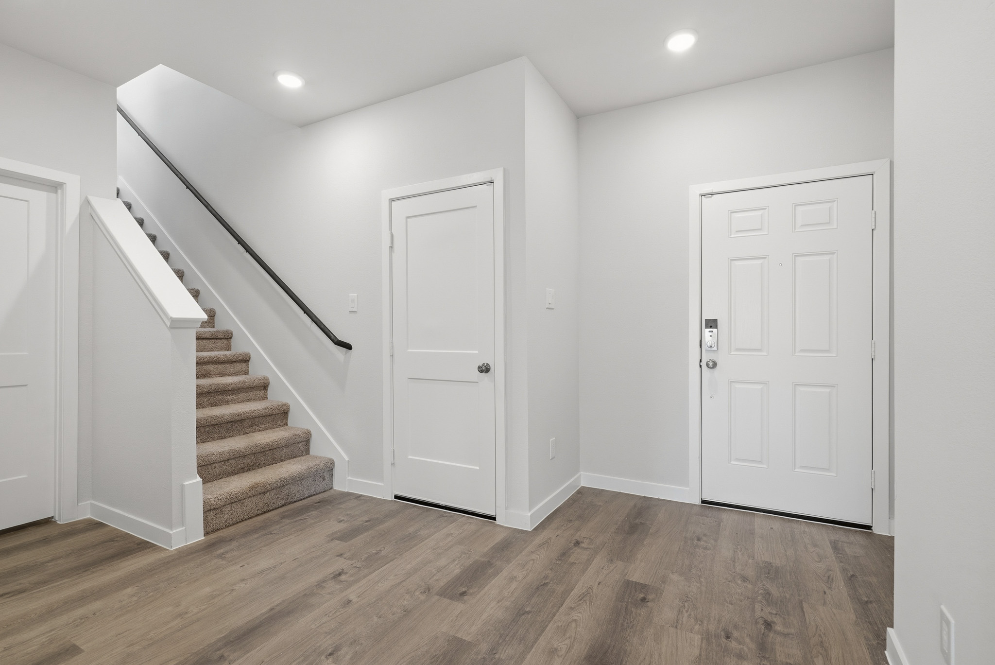 A staircase in a house.