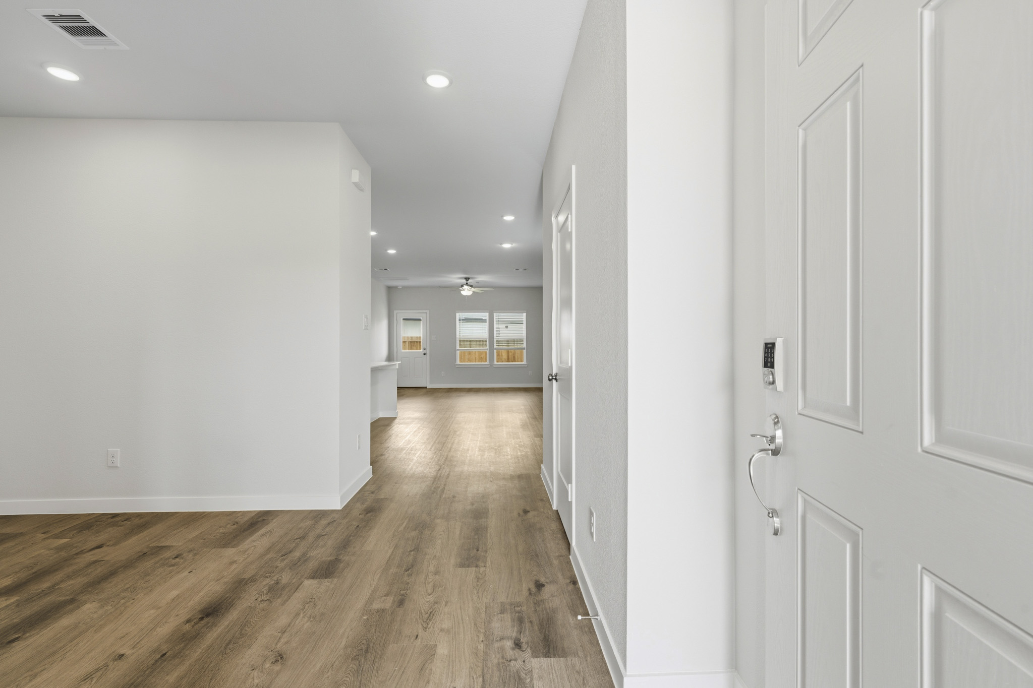 A room with white walls.