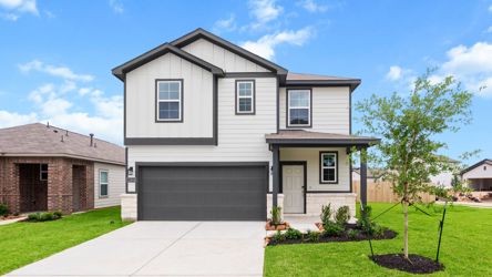 A house with a garage.