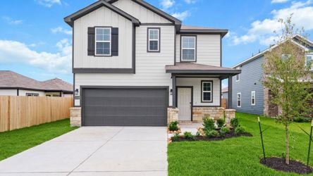 A house with a driveway.