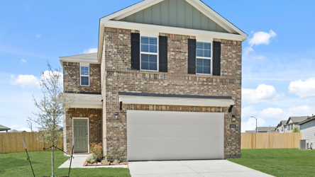 A house with a garage.