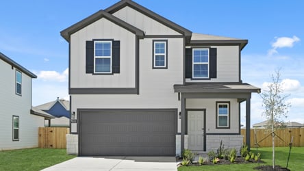 A house with a garage.