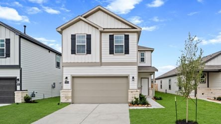 A house with a garage.