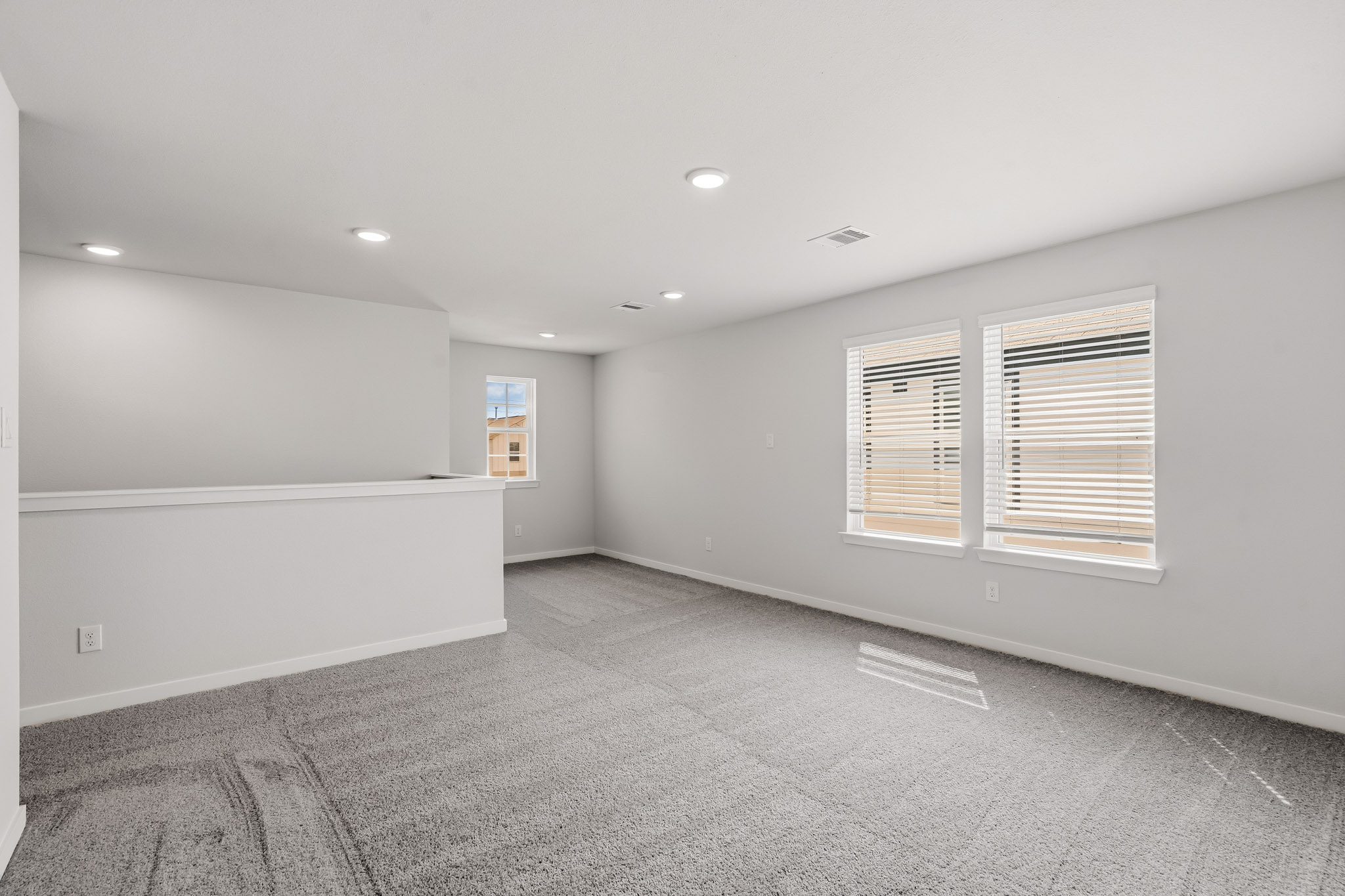 A room with white walls.
