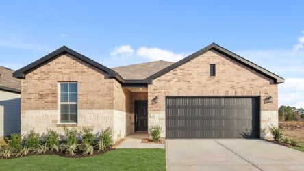 A house with a garage.