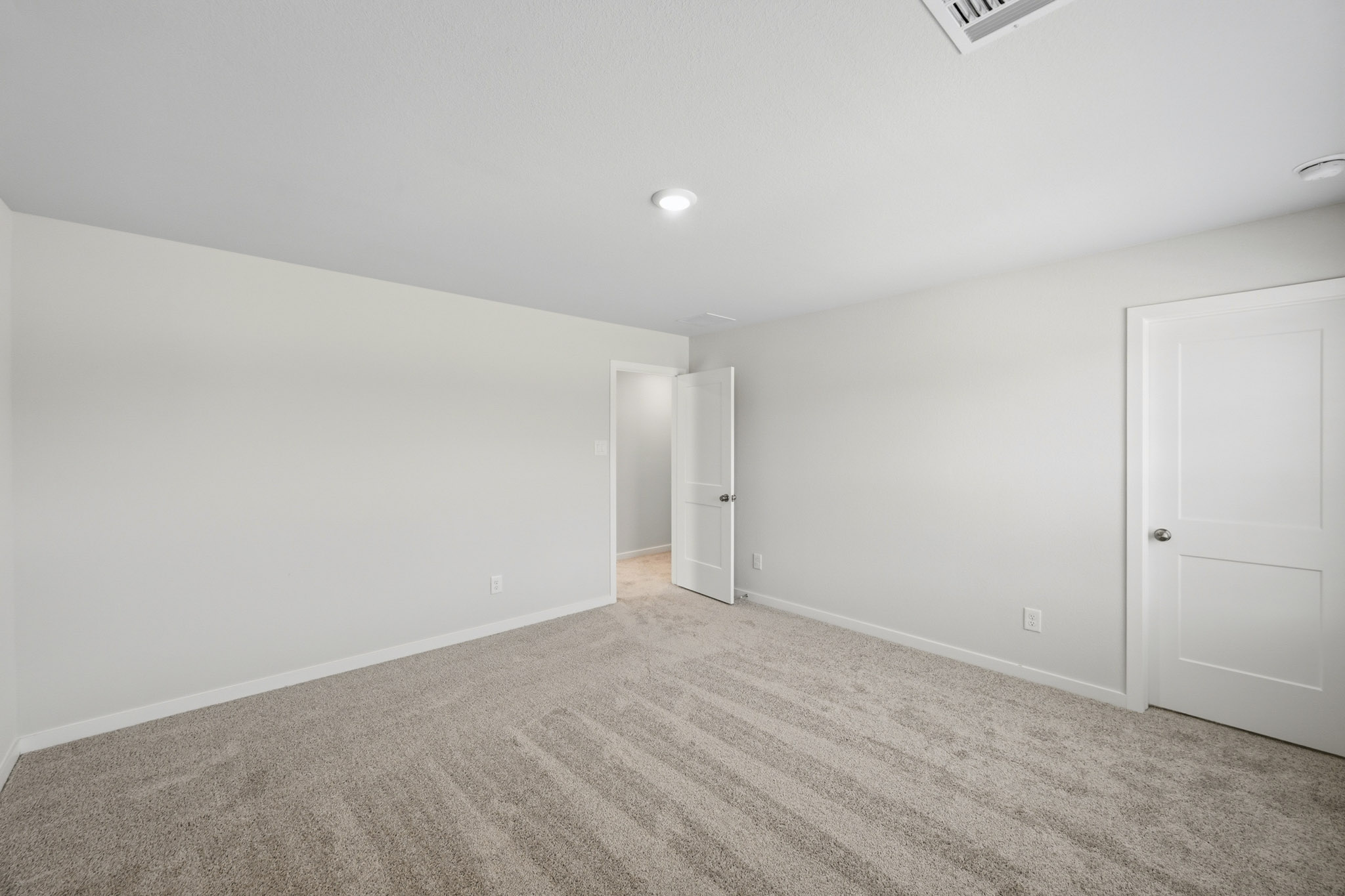 A room with white walls.