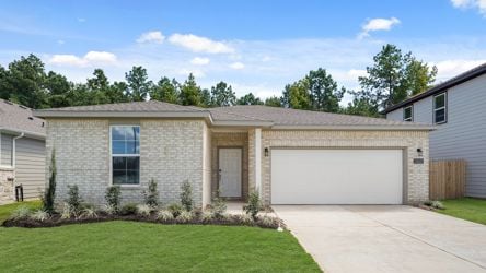 A house with a garage.