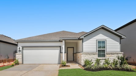 A house with a garage.