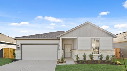 A house with a garage.