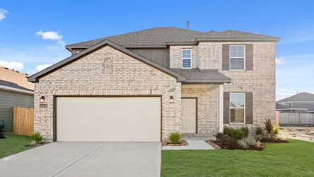 A house with a garage.