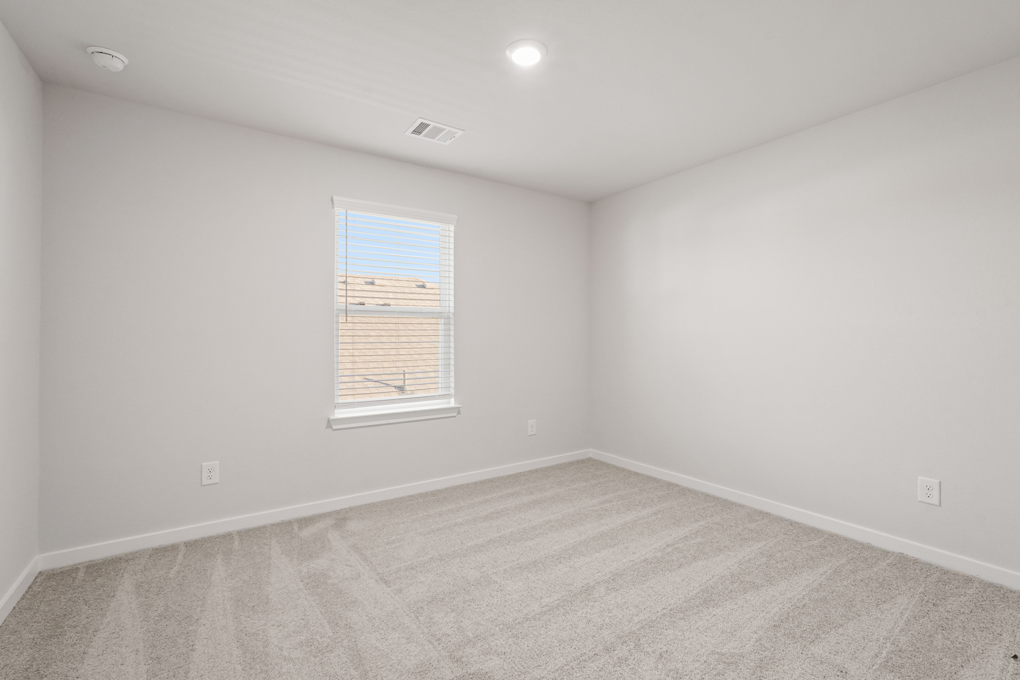 A room with a window.