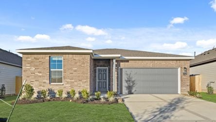 A house with a garage.