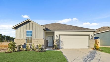 A house with a garage.