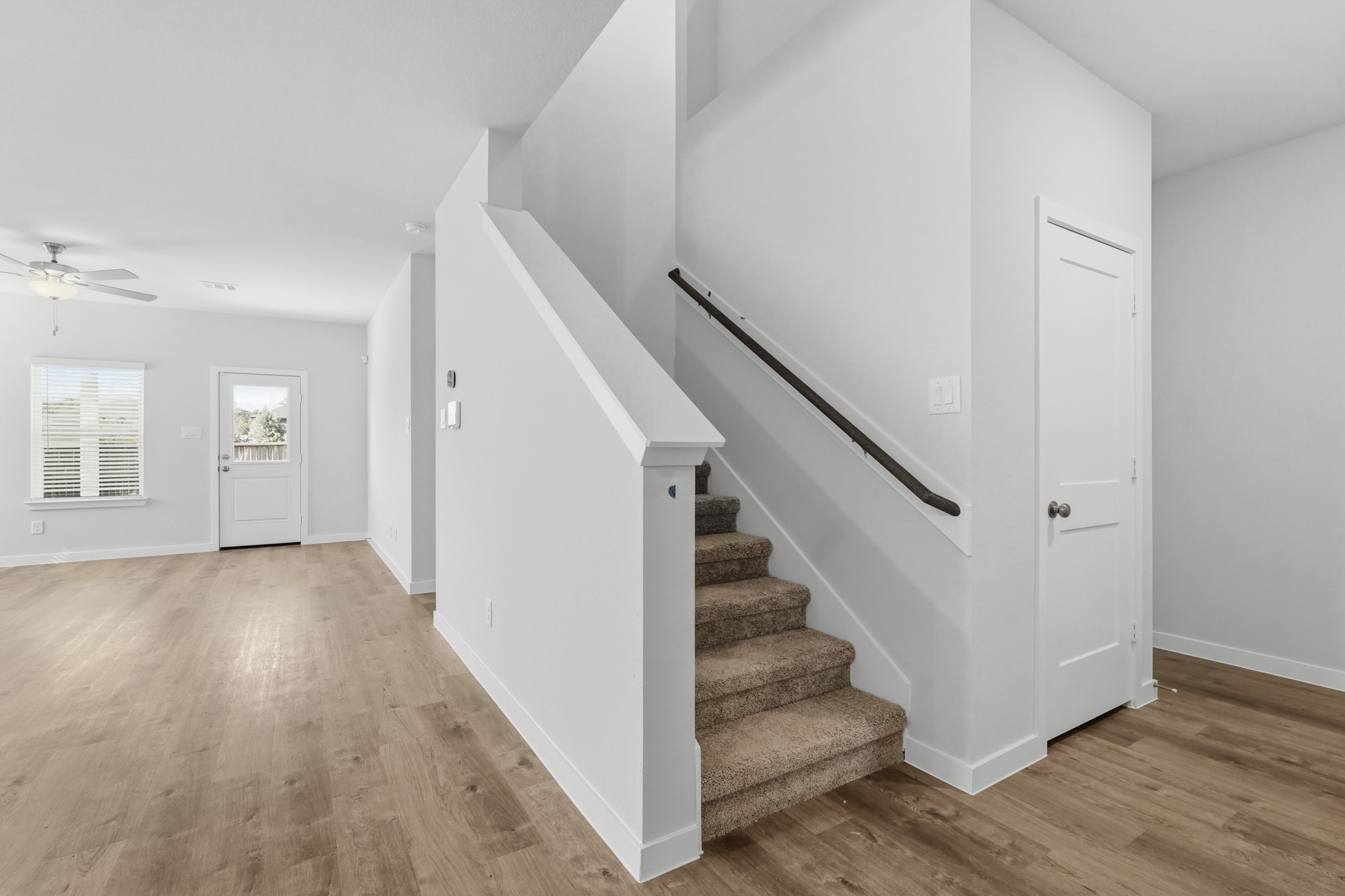 A staircase in a house.
