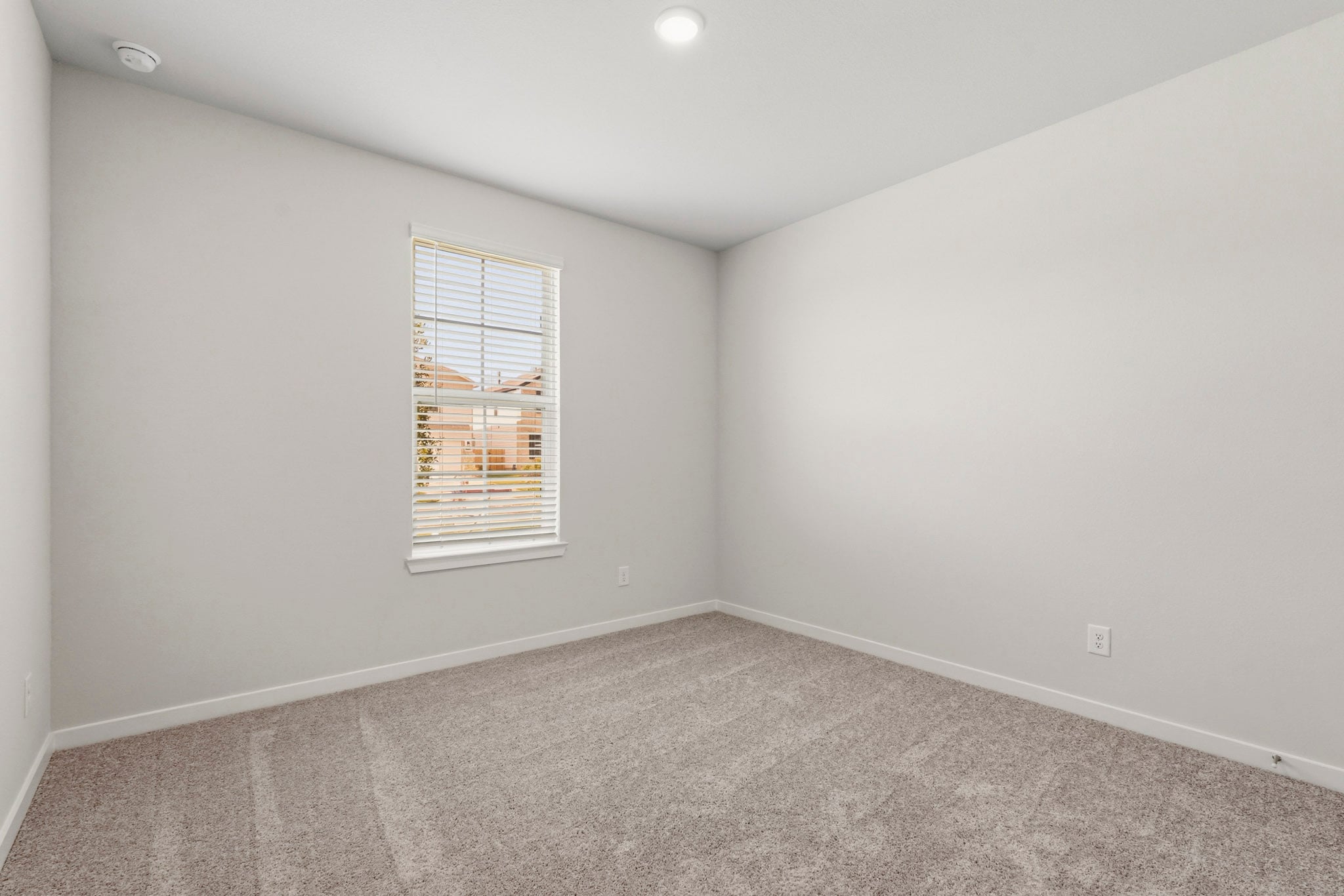 A room with a window.