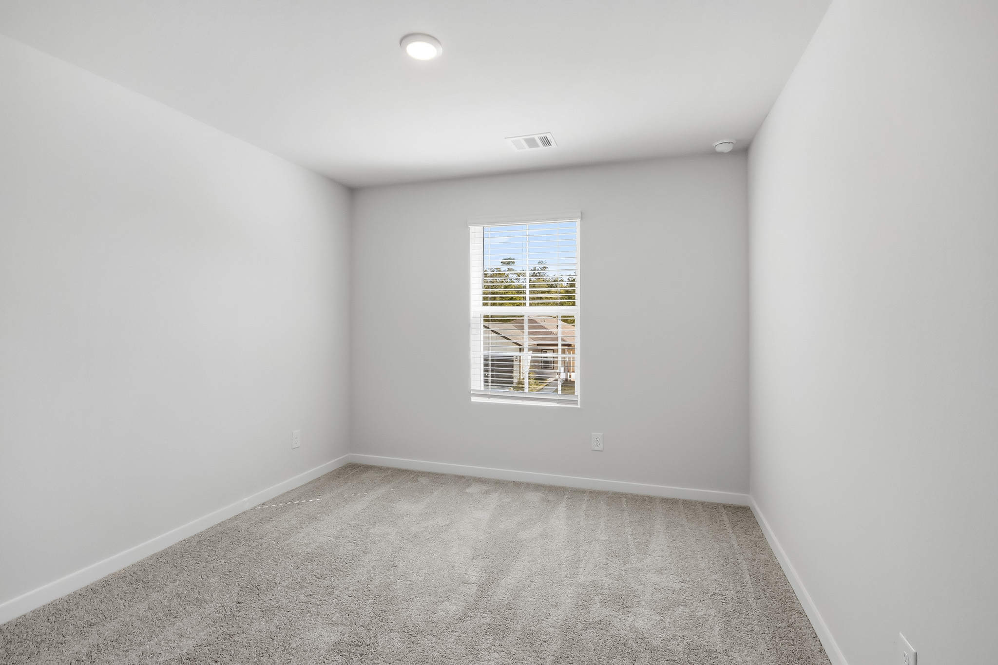 A room with a window.