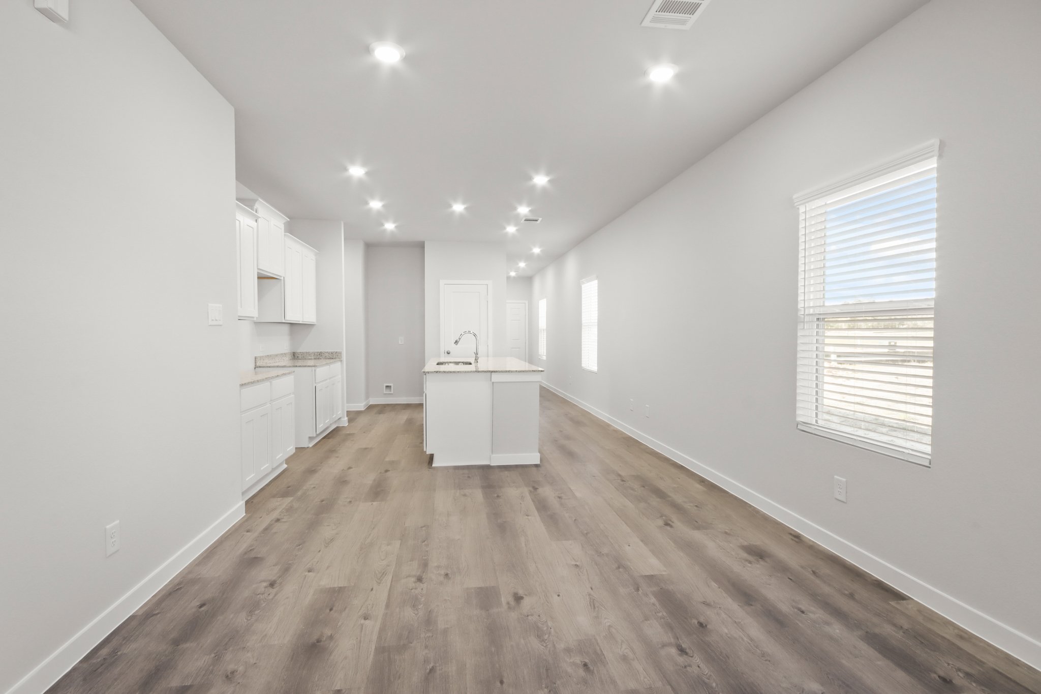 A room with white walls.