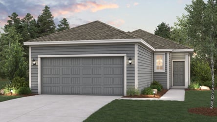 A house with a garage.